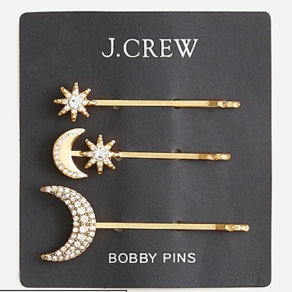 J. Crew Lunar Celestial Bobby Pin Pack. Set of 3. - Picture 4 of 8